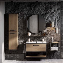Тумба с раковиной Aquaton Лофт Фабрик 80/Victoria-N Unik 80 дуб кантри
